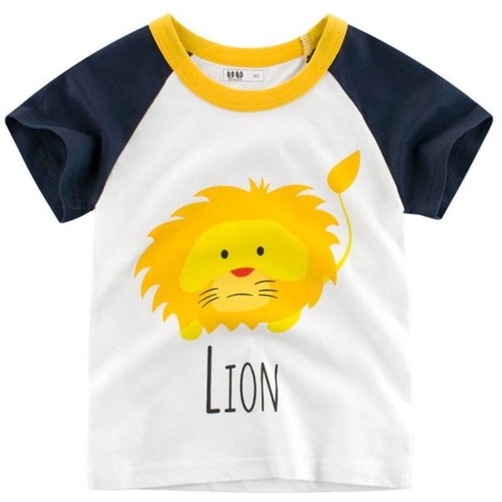 BOYS LION PRINT T-SHIRT